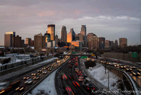 Last Light over Minneapolis