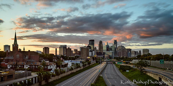 Sunset over Minneapolis
