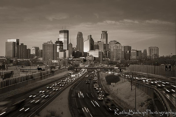 Last Light over Minneapolis