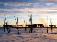 Geyser Basin Sunset