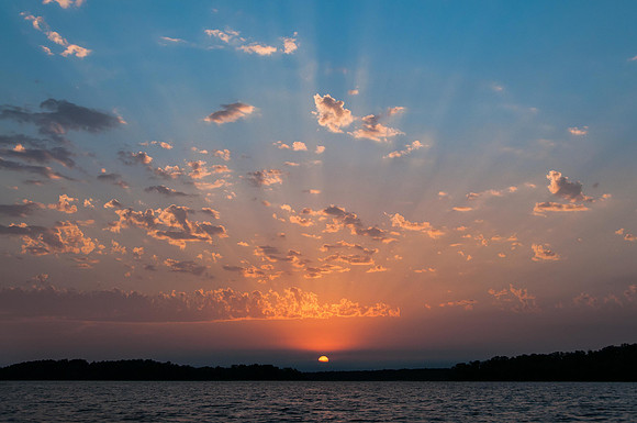 Sunset on Cass Lake